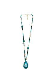 Green Teardrop Necklace