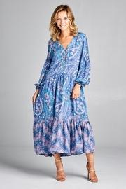  Boho Print Maxi-dress