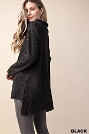 Charcoal Waffle Sweater
