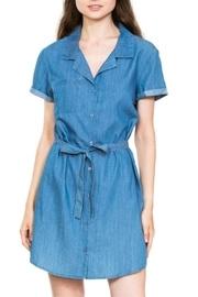  Short-sleeve Denim Dress