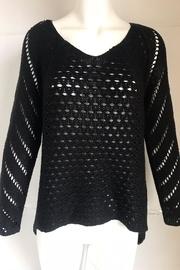  Black Crochet Sweater