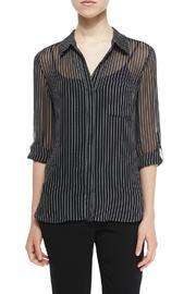  Striped Silk Blouse