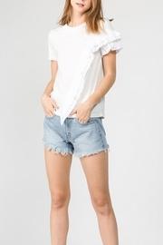  Asymmetrical Ruffle T-shirt