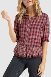  Peplum Button Down