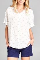  Glasses Print Top