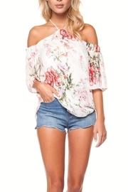  Off-shoulder Halter Blouse