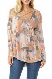  Criss-cross Knit Top