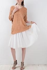  Cinnamon Cross-tie Sweater