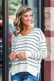  Chenille Stripe Sweater