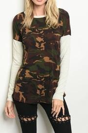 Oatmeal Camo Top