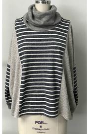  Drop Shoulder Turtleneck Sweater