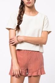  Back Button-down Top