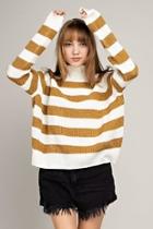  Cinnamon Stripe Sweater