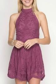  Abbey Purple Romper