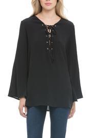  Lace-up Front Top