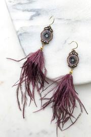  Ostrich Feather Earrings