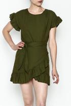 Olive Woven Dress