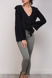 Ruffle Neck Top