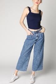  Ruffle-square Crop Top