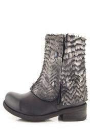  Silver Zipper Boot