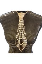  Rhinestone Tie Necklace