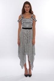  Stripe Assymetrical Dress