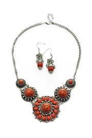  Red/silver Necklace Set