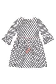 Black & Ivory Dress With Cord Belt