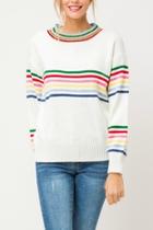  Retro Rainbow Sweater