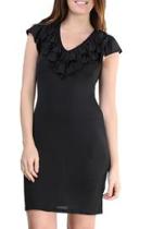  Ruffle-neck Sheath Dress