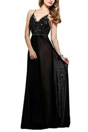  Mesh V-neck Dress