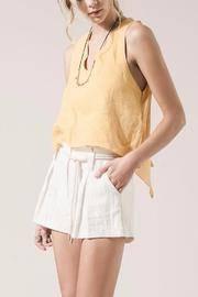  Mustard Tie Top