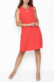  Coral Shift Dress