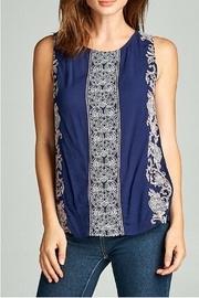  Navy Fishtail Blouse