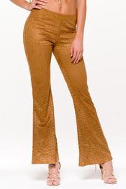  Vegan Suede Flare Pants