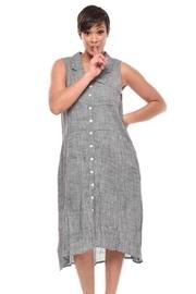  Hounds-tooth Button-up Dress