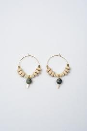  African Turquoise Hoops