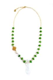  Green-agate Quartz Necklace