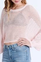  Open-knit Dolman Sweater