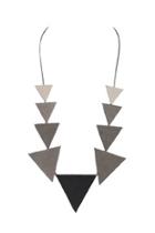  Leather Triangle Necklace