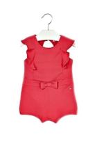  All-in-one Retro-style Fuschia-knit-romper