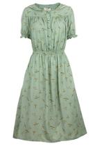  Green Bird Dress