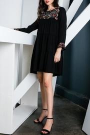  Embroidered Tiered Dress