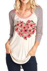  Floral Heart Top