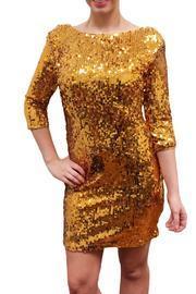  Gold Sequin Dress