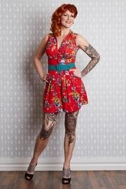  Faline-rose Pleated Crepe-romper