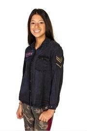  Patch-button Tencel Shirt