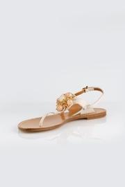 Cream Leather Sandals