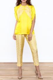  Floral Yellow Blouse