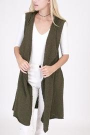  Knit Sweater Hoodie Vest